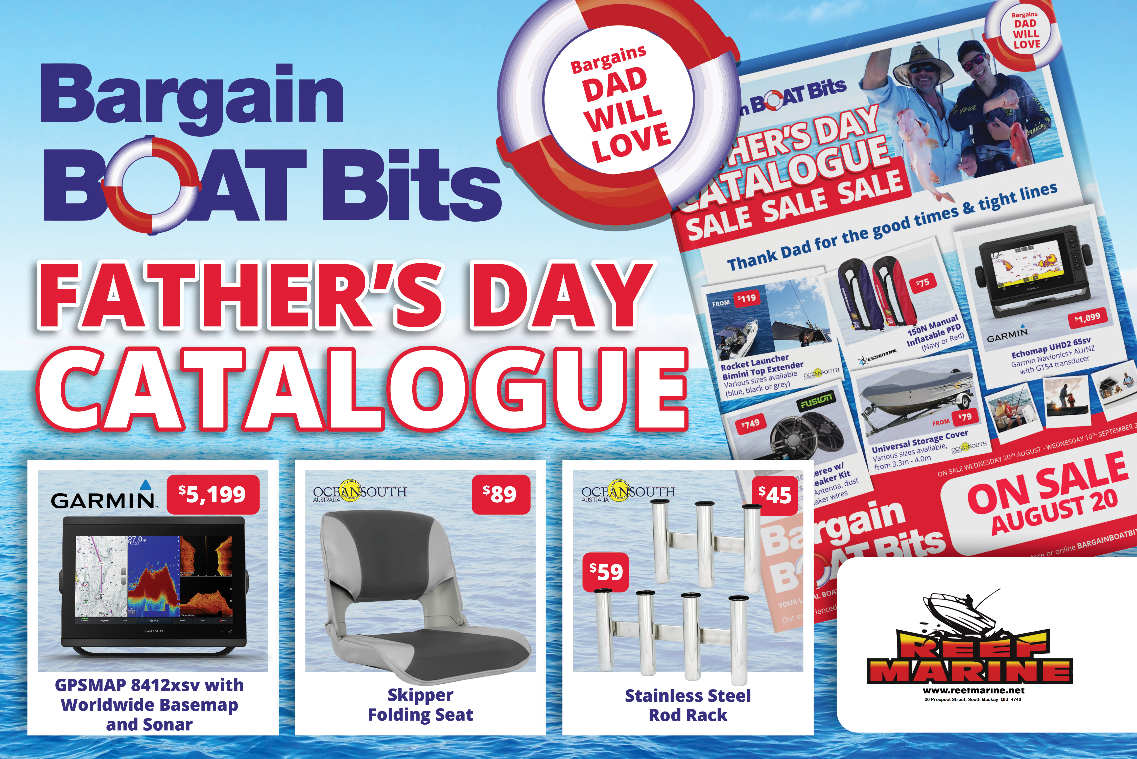 bargain boat bits fathers day catalogue banner