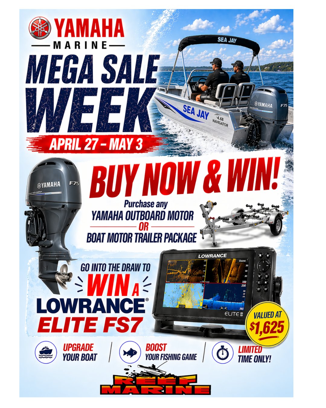 yamaha marine mega sale banner